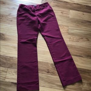 Express Editor pants burgundy